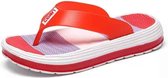 Lichtgewicht zachte antislip modieuze casual pantoffels voor dames (kleur: rood, maat: 38)