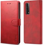 Voor Huawei P Smart 2021 GUSSIM GS-001 Business Style Horizontale Flip Skin Feel PU lederen tas met houder & kaartsleuven & portemonnee & fotolijst (rood)