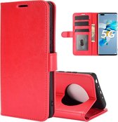 Voor Huawei Mate 40 Pro + R64 Texture Enkele Horizontale Flip Leren Case met Houder & Kaartsleuven & Portemonnee & Fotolijst (Rood)