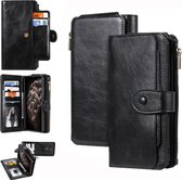 Voor iPhone 11 Retro multifunctionele horizontale flip PU lederen tas met kaartsleuf en houder & portemonnee en fotolijst (zwart)
