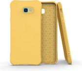 Voor Galaxy J4 Prime / J4 Plus Effen kleur TPU Slim schokbestendig beschermhoes (geel)