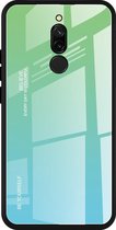 Voor Geschikt voor Xiaomi Redmi 8 glazen behuizing met kleurverloop (hemelsblauw)