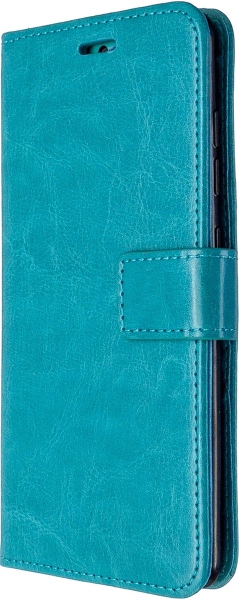 Mobigear Telefoonhoesje geschikt voor Samsung Galaxy A51 Hoesje | Mobigear Wallet Bookcase Portemonnee | Pasjeshouder voor 3 Pasjes | Telefoonhoesje voor Pinpas / OV Kaart / Rijbewijs - Turquoise