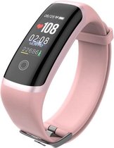 DrPhone L4 - Slanke Smartwatch - Sporthorloge + Activity tracker Voor Vrouwen Dames Horloge - Roze