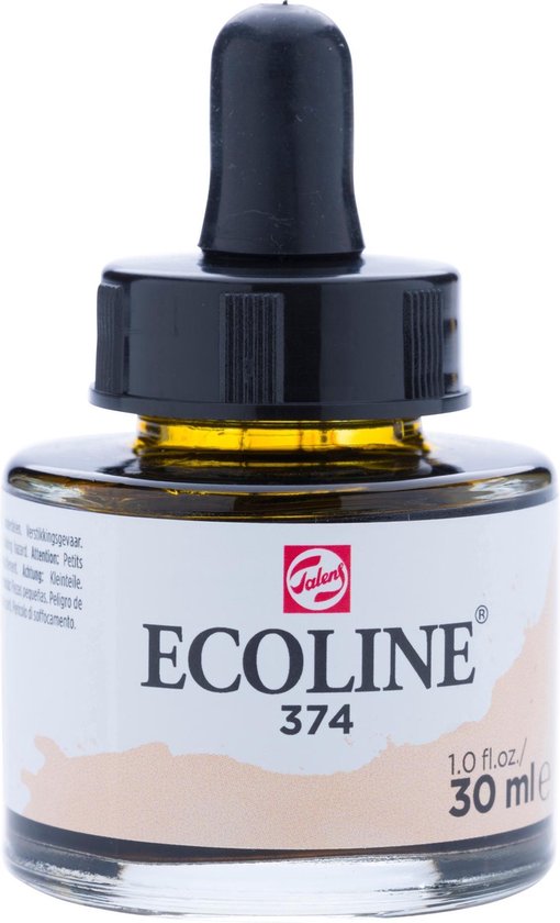 Royal Talens Ecoline Vloeibare Waterverf Fles 30ml Ultramarijn Donker