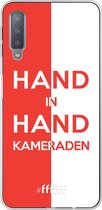 6F hoesje - geschikt voor Samsung Galaxy A7 (2018) -  Transparant TPU Case - Feyenoord - Hand in hand, kameraden #ffffff