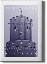 Walljar - Kruittoren - Muurdecoratie - Poster met lijst