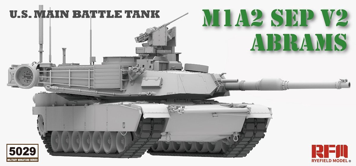 Rye Field Model Tank| 5029 | M1a2 SEP V2 Abrams | 1:35 Kunststof Modelbouwpakket