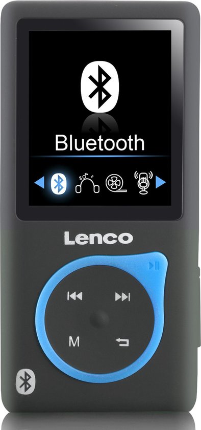 Lenco XEMIO-768 Blue - MP3-Speler met Bluetooth® inclusief 8GB micro SD en...