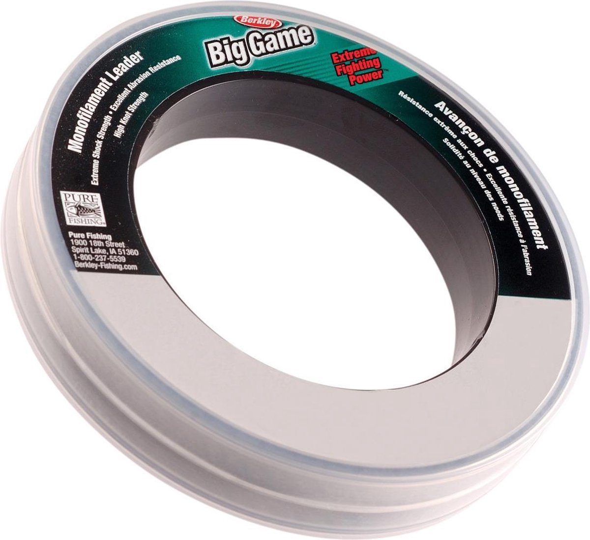 Berkley Big Game Mono Leader - 50m - 18kg - Transparant