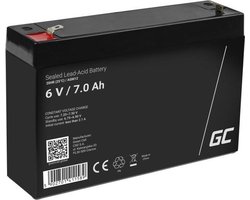 Green Cell 6V 7Ah (4.6mm) 7000mAh VRLA AGM accu