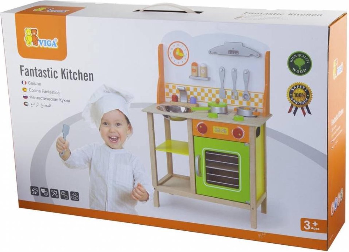 Viga Toys - Houten Kinderkeuken - Du Soleil — afbeelding 4