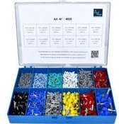 Vogt 4020 Assortiment de ferrules 0,14 mm² - 16 mm² Grijs, Bleu clair, Turquoise, Blanc, Wit, Zwart, Blauw, Jaune 2110