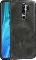 Voor Xiaomi Redmi Note 8 Pro Crazy Horse Textured Calfskin PU + PC + TPU Case (groen)