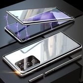 Voor Samsung Galaxy Note20 Ultra magnetisch metalen frame Dubbelzijdig gehard glazen omhulsel (zilver)