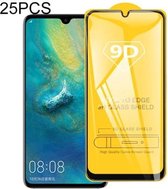 25 STKS 9D Volledige Lijm Volledig Scherm Gehard Glas Film Voor Huawei Honor 20i