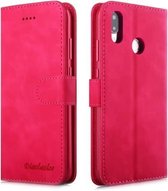Voor Huawei P20 Lite / nova 3e Diaobaolee Pure Fresh Texture Horizontale Flip lederen tas, met houder & kaartsleuf & portemonnee & fotolijst (rood)