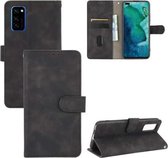Voor Huawei Honor View30 / View30 Pro Effen Kleur Huidgevoel Magnetische Gesp Horizontale Flip Kalf Textuur PU Lederen Case met Houder & Kaartsleuven & Portemonnee (Zwart)