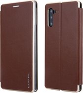 Voor Galaxy Note 10 CMai2 Linglong-serie PC + PU horizontale flip lederen tas met houder en kaartsleuf (bruin)