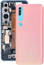 Glasmateriaal Batterij Achterkant voor Geschikt voor Xiaomi Mi 10 Pro 5G / Mi 10 5G (roze)