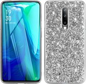 Voor Xiaomi Redmi K30 glitterpoeder schokbestendige TPU-beschermhoes (zilver)