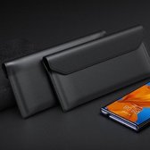 Voor Huawei Mate Xs / X Opvouwbaar rundleer Zakelijke Shckproof horizontale flip case (zwart)