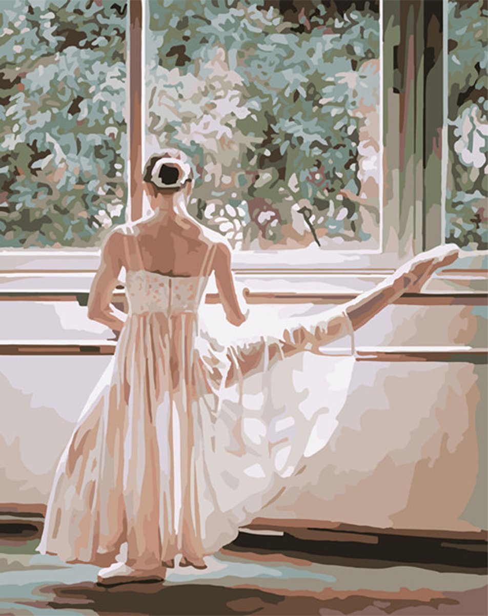 Paint by Number - Schilderen op Nummer - Ballerina - paintbynumber.eu