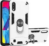Voor Samsung Galaxy M10 / A10 2 in 1 Armor Series PC + TPU beschermhoes met ringhouder (zilver)