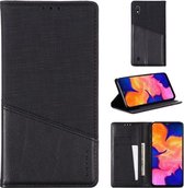 Voor Samsung Galaxy A10 MUXMA MX109 Horizontale Flip lederen tas met houder & kaartsleuf & portemonnee (zwart)