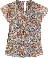 Blouse met folieprint