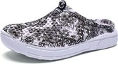 Hollow Hole Shoes Licht en Ademend Home Half Slippers Strandschoenen voor Dames, Maat: 40 (163Grijs)