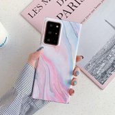 Voor Samsung Galaxy Note 20 Laser Marble Pattern TPU beschermhoes (Pink Floating Cloud)