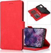 Voor Samsung Galaxy S20 Plus 5G Retro Magnetische Sluiting Horizontale Flip Leren Case met Houder & Kaartsleuven & Fotolijst & Portemonnee (Rood)