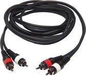 Hilec Audio Kabel met 2x Tulp 6m - RCA Kabel Tulp naar Tulp Kabel - 6m