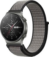 iMoshion Nylon Smartwatch Bandje voor de Huawei Watch GT 2,Huawei Watch GT 2 Pro,Huawei Watch GT 2e Sport 46 mm - Grijs