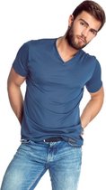Mewa- T-shirt- Caro- vegan zijde- blauw S