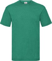 Fruit Of The Loom Heren Valueweight T-shirt met korte mouwen (Retro Heather Groen)