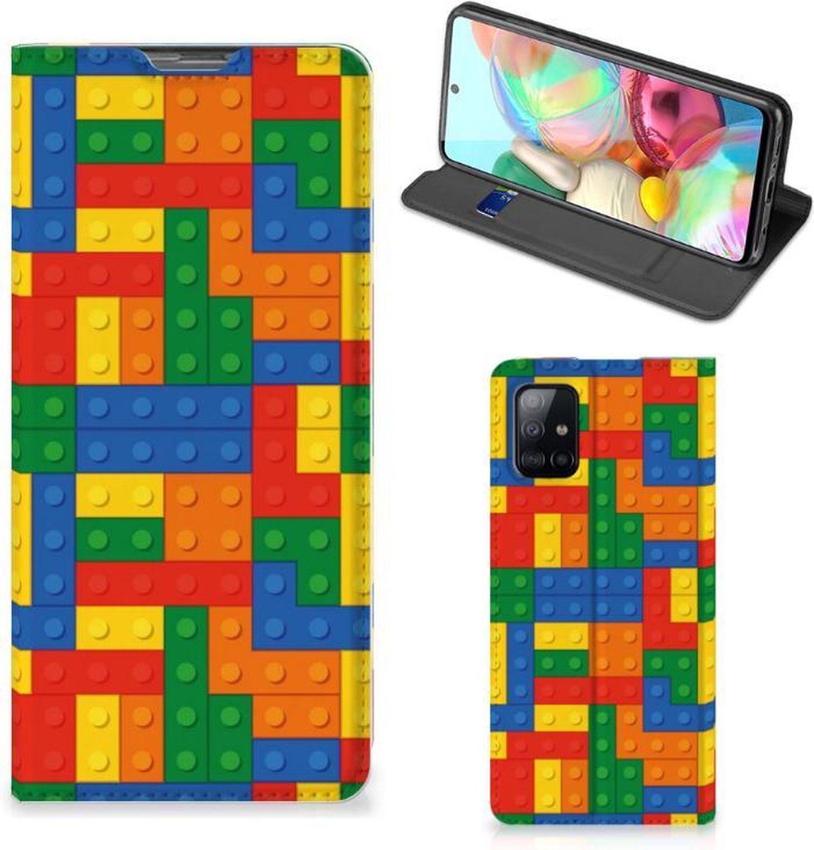 Samsung Galaxy A71 Hoesje met Magneet Blokken