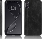 Voor Xiaomi Mi 8 Pro Schokbestendig Naaien Koe Patroon Skin PC + PU + TPU Case (Zwart)