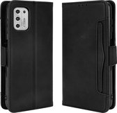 Voor Motorola Moto G Stylus 2021 Wallet Style Skin Feel Kalfspatroon lederen tas met aparte kaartsleuven (zwart)