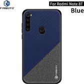 Voor Xiaomi RedMi Note8T PINWUYO Rong-serie Schokbestendige pc + TPU + beschermhoes van chemische vezeldoek (blauw)