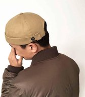 A28 bloempatroon gepersonaliseerde beanie Skullcap verstelbare zeemanshoed, maat: one size (kaki)-Geen
