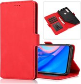 Voor Huawei Y9 Prime (2019) Retro Magnetische Sluiting Horizontale Flip Leren Case met Houder & Kaartsleuven & Fotolijst & Portemonnee (Rood)