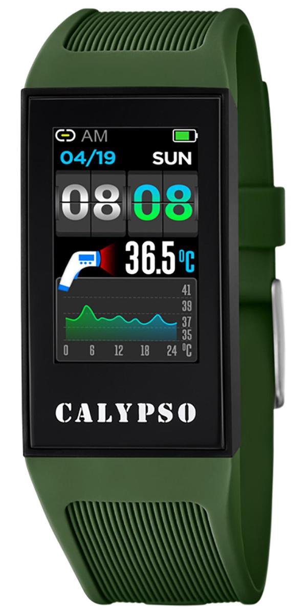 Calypso K8501-3 Smarwatch - polshorloge - kunststof -groen - Ø 41,3mm