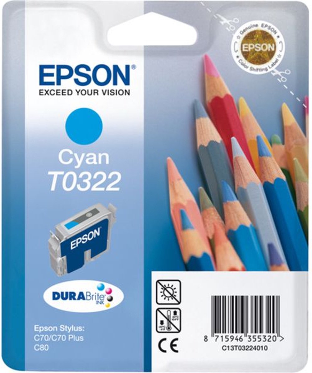 Epson T032 - Inktcartridge / Cyaan