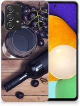 Telefoonhoesje Samsung Galaxy A52 Enterprise Editie (5G/4G) Leuk TPU Backcase Wijn