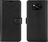 Book Case - Xiaomi Poco X3 Hoesje - Zwart