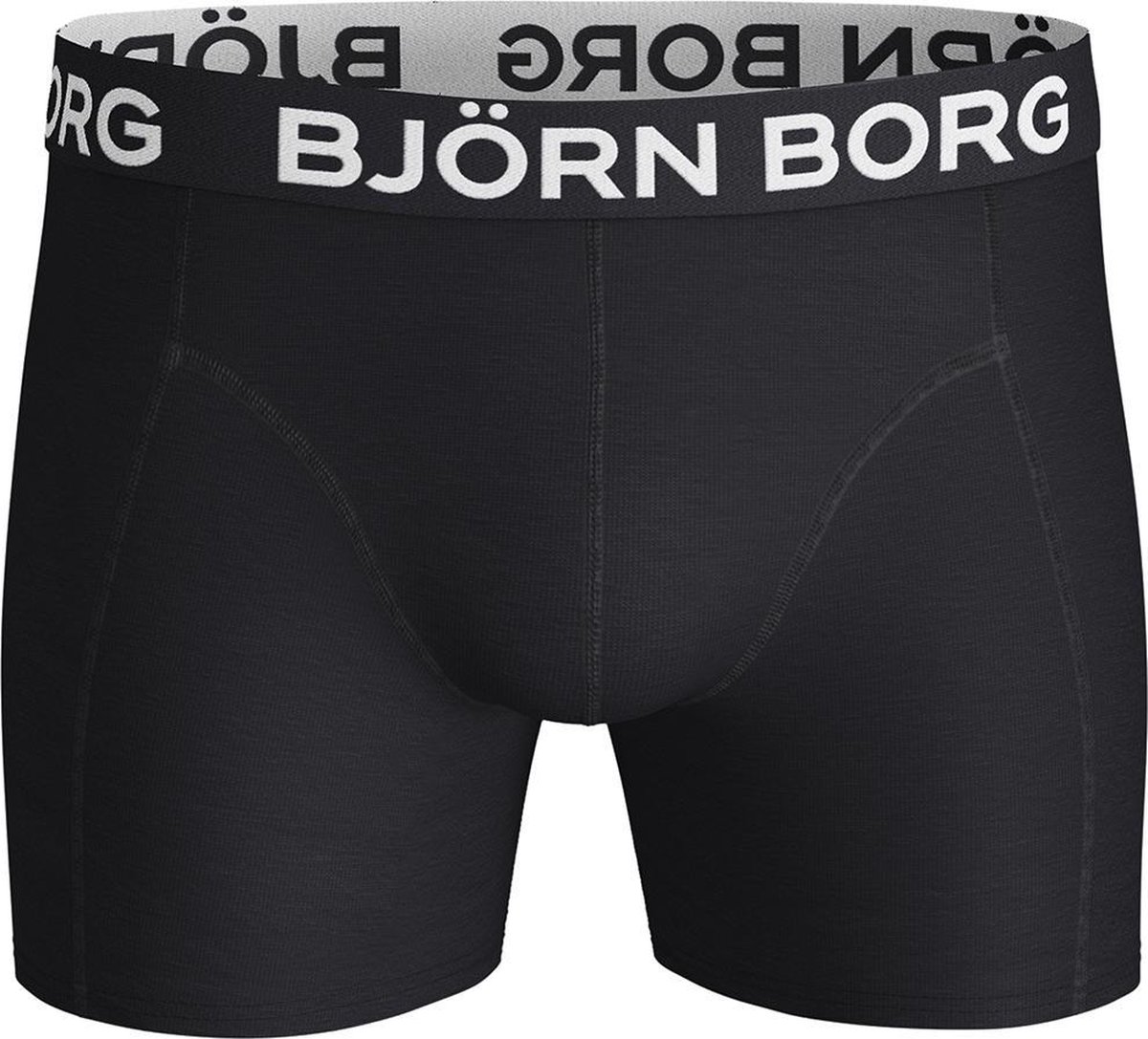 Björn Borg 3-pack boxershorts combed cotton - zwart/groen/wit | bol.com