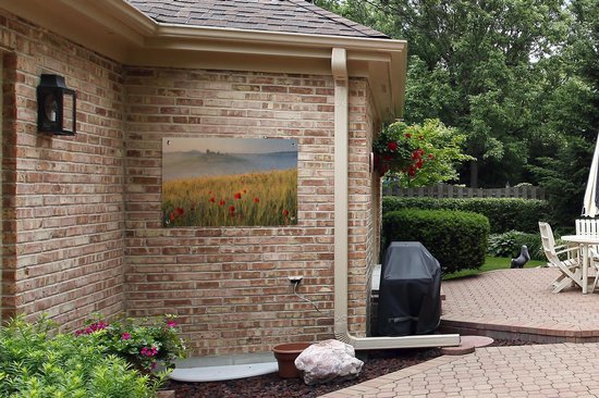 Poster Paysage en Italie Toscane Jardin 90x60 cm - Toile de jardin / Toile d'extérieur / Peintures d'extérieur (décoration de jardin)