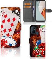 GSM Hoesje OnePlus Nord N100 Wallet Book Case Personaliseren Casino